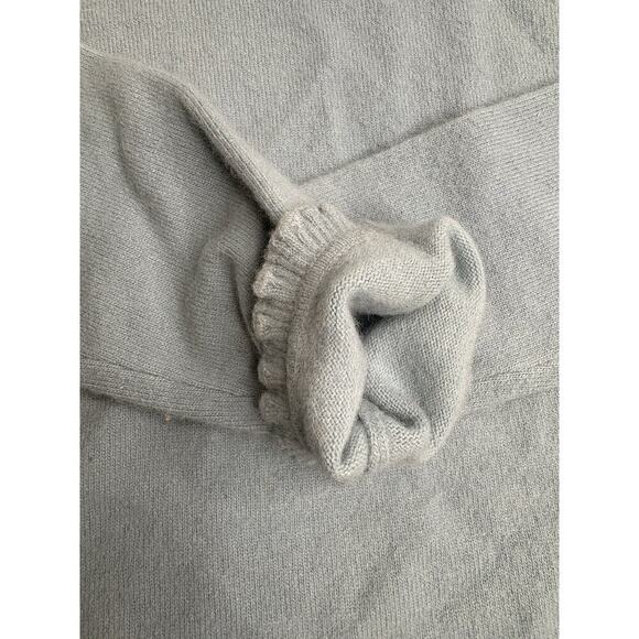 Ladies Vintage 90’s Baby Blue Wool Ruffle Turtleneck Sweater Size Small0 - Picture 3 of 6